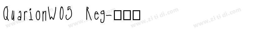 QuarionW05  Reg字体转换